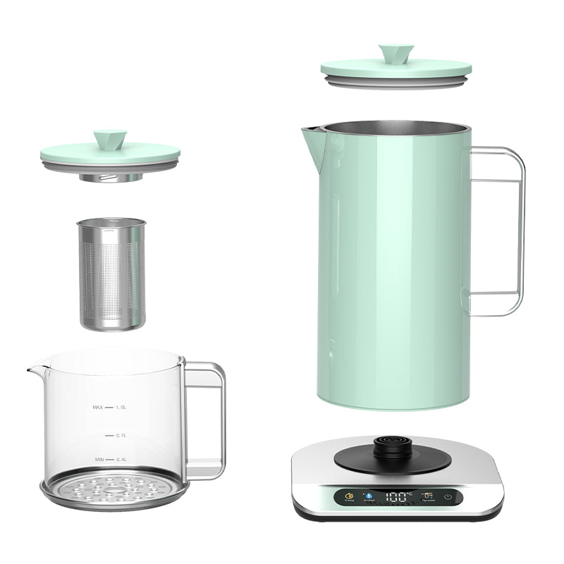 Hotsy W17AH-D1 Colored Glass Kettle Electric Tea Maker