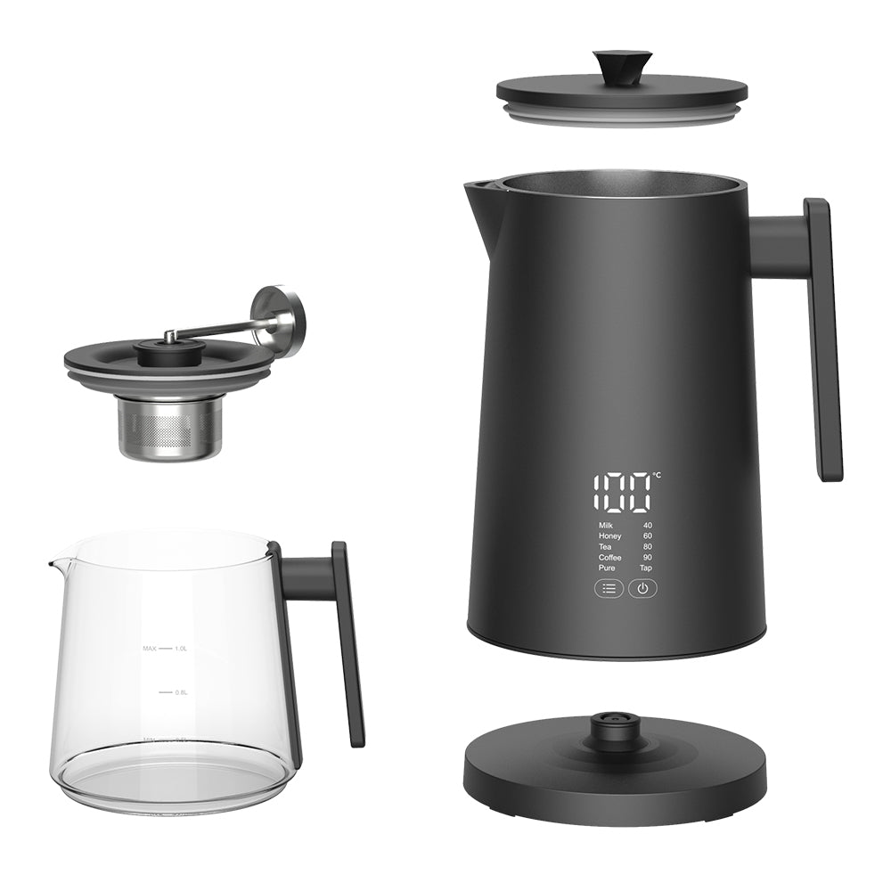 Hotsy W18BH Glass Electric Digital Kettle Samovar Maker