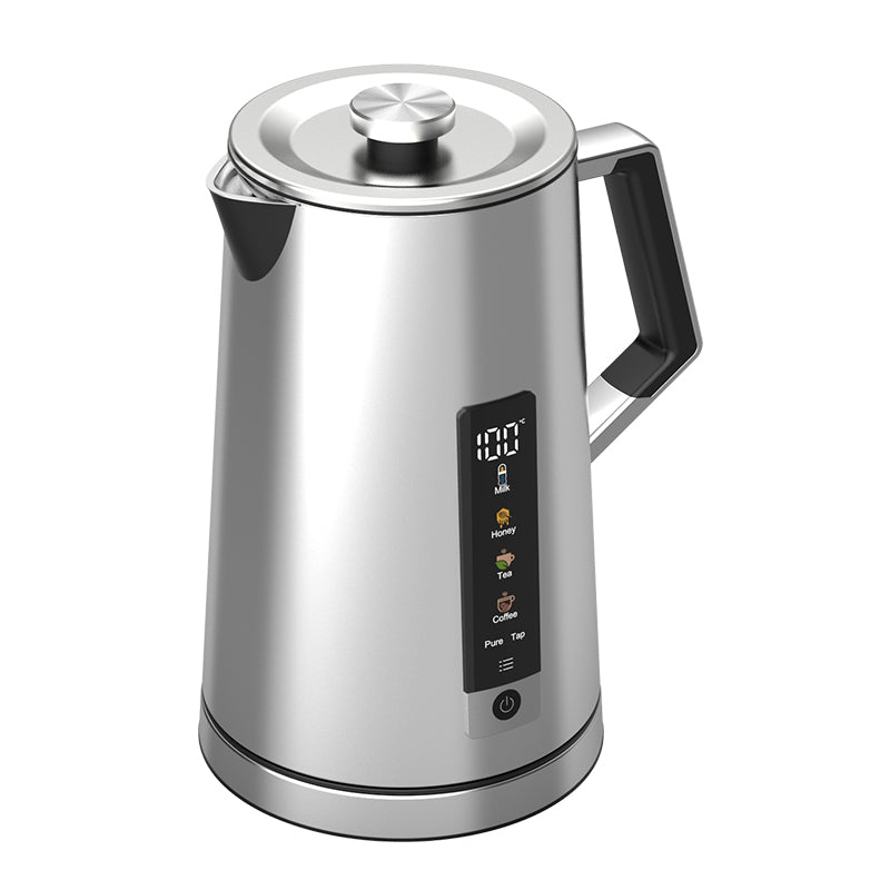 Hotsy-W18BS Portable 1.7L Stainless Steel Smart Electric Tea Kettle