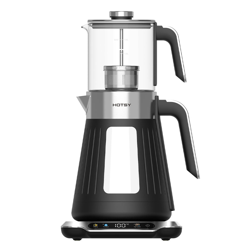Hotsy WG17BH-B1-4 Electric Samovar Kettles Glass Tea Maker